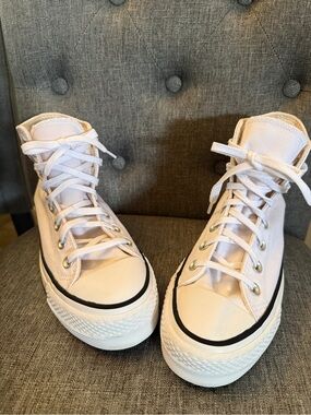 Like New Converse Platform Hi-Top Sneakers